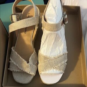 Lucky Brand Linen Espadrille Sandals